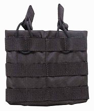 детальное фото Подсумок Strike под 2 магазина АК / AR без клапана, черный интернет-магазин "Планета страйкбола"