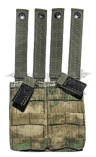 детальное фото Подсумок магазина АКМ 2шт. ССО без клапана molle A-TACS FG Camo интернет-магазин "Планета страйкбола"