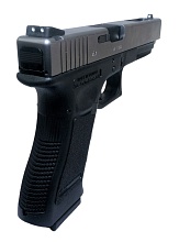 Пистолет WE Glock 34 gen. 3, greengas, хромированный (we-g008a-sv)