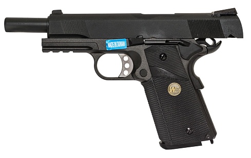 Пистолет WE Colt M1911 MEU Rail, greengas (we-e008b-bk)