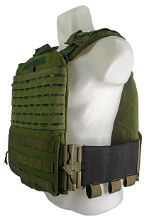 Плитоносец Tac Tec, реплика, c подсумками, олива (Б/У)