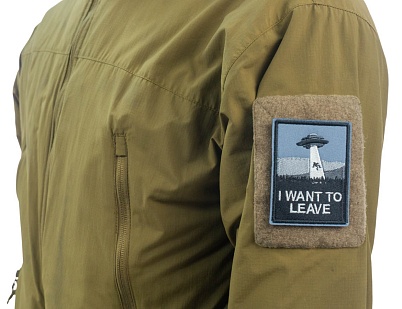 Нашивка Strike "I want to leave", 60х80 мм