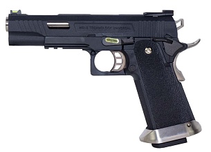 фото детально we пистолет colt hi capa 5.1 t-rex, greengas (we-h001-wet) интернет-магазин "Планета страйкбола"