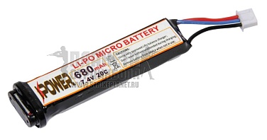 детальное фото для раздела Аккумулятор iPower LiPo 7.4В, 680мАч, AEP интернет-магазин "Планета страйкбола»