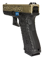 Пистолет WE Glock 17 с гравировкой (we-g001box-fb)