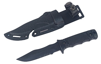 Нож тренировочный Cyma, черный, пластик (hy016)