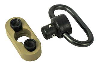Антабка Big Dragon NV Style Keymod QD Direct Attach Sling Mount , desert (bd9166a)