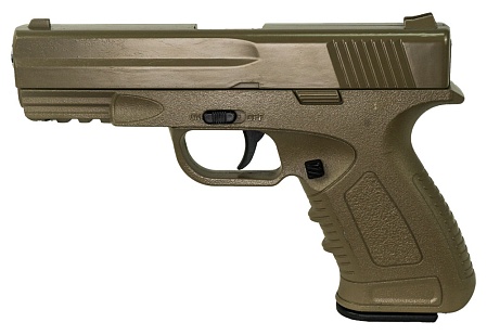 фото детально пистолет galaxy glock с ris-планкой, desert, спринг (g39d) интернет-магазин "Планета страйкбола"