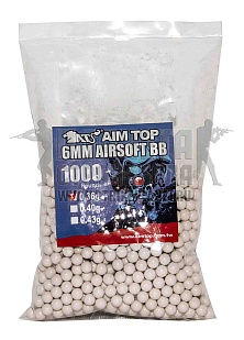 детальное фото для раздела Шары AimTop 0.36г. 1000шт. (bb-36x10) интернет-магазин "Планета страйкбола»