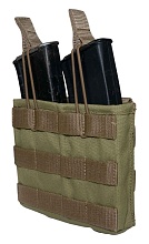детальное фото Подсумок Strike под 2 магазина АК / AR без клапана, койот кордура интернет-магазин "Планета страйкбола"