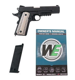 Пистолет WE Colt M45A1, greengas (we-e015-bk)