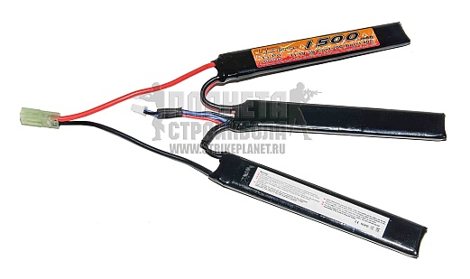 детальное фото для раздела Аккумулятор VB LiPo 11.1в, 1500мАч, 20С, 3 лепестка интернет-магазин "Планета страйкбола»