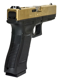 WE Пистолет Glock 18C gen.3, greengas, Titanium version (WE-G002A-TG)