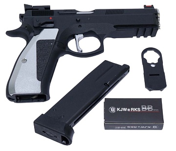 Пистолет KJW CZ SP-01 ACCU GBB, greengas (sp-01-accu)