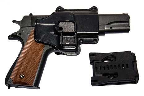 Galaxy Пистолет Colt M1911 A1 с кобурой, спринг (g13+)