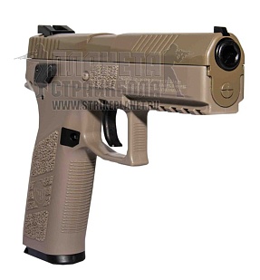 Пистолет пневматический ASG CZ P-09 FDE tan 4.5мм