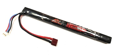 детальное фото для раздела Аккумуляторная батарея StormPower (Li-Po) 7.4в, 1200мАч, 25С, ак-тип, Т-коннектор (б/у) интернет-магазин "Планета страйкбола»