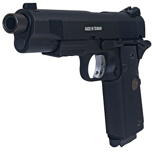 Пистолет KJW Colt M1911 MEU, с резьбой под глушитель, greengas (kp-07-tbc.gas)