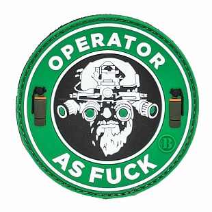 детальное фото Нашивка Zlo "Operator as fuck" интернет-магазин "Планета страйкбола"