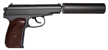 Galaxy Пистолет ПМ с глушителем, спринг (g29a)