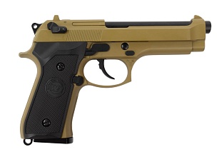 Пистолет WE Beretta M92FS greengas tan(gp301t)