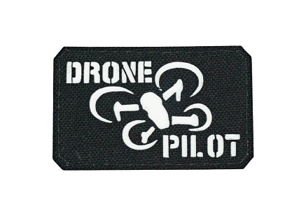 детальное фото Нашивка Strike "Drone pilot \ Пилот дрона", 80х50 мм, черный, лазерная резка интернет-магазин "Планета страйкбола"