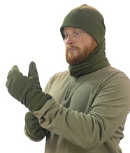 Перчатки Strike 10 размер флис, хаки