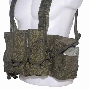 Разгрузочный жилет Strike честриг 3 ак, 1 утилитарный, 2 гранаты, цифра кордура