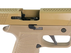 WE Пистолет Sig Sauer F17V2, greengas, tan (we-f007-tan)