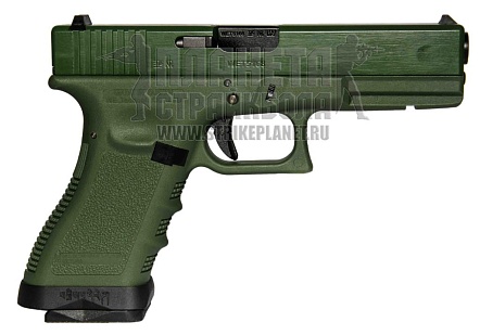 WE Пистолет Glock 17, greengas, ranger green (WE-G001A-OD)