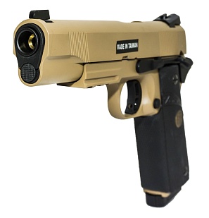 Пистолет KJW Colt M1911 MEU, tan, CO2 (kp-07.co2-tan)