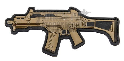 детальное фото Нашивка Zlo "G36" пвх tan интернет-магазин "Планета страйкбола"