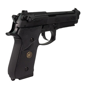 WE Пистолет Beretta M92F, CO2, черный, металл, рельса, (we-m008-co2)