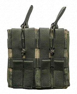 Подсумок Strike под 2 магазина АК / AR без клапана, A-TACS Camo кордура