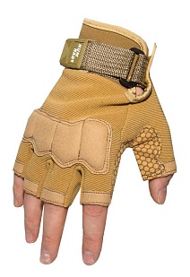 детальное фото Перчатки полпальца tan L (ws27556t) интернет-магазин "Планета страйкбола"