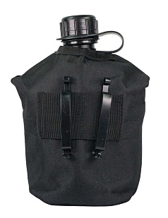 Фляга Tactical Arms 1L с котелком, чёрный