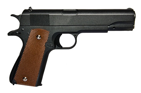 Galaxy Пистолет Colt M1911 A1 с кобурой, спринг (g13+)