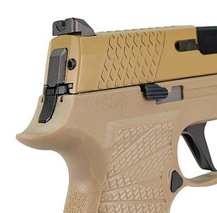 WE Пистолет Sig Sauer F17V2, greengas, tan (we-f007-tan)