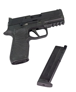 WE Пистолет Sig Sauer P-320 M18, greengas (WE-F008-BK)