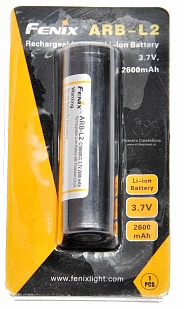 детальное фото для раздела Fenix Аккумуляторная батарея для фонаря (Li-ion) 3.7в 2600мАч интернет-магазин "Планета страйкбола»