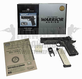 Tokyo Marui Пистолет Colt M1911 A1 Night Warrior, грингаз