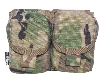 детальное фото Подсумок Strike под гранату двойной, мультикам кордура интернет-магазин "Планета страйкбола"