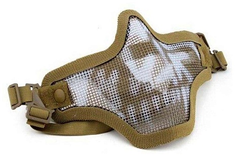 детальное фото Маска Kingrin 2 ремня с черепом tan (ma-09-tsk) интернет-магазин "Планета страйкбола"