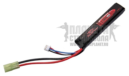детальное фото для раздела Аккумулятор StormPower LiPo 7.4в, 1200мАч, 25С интернет-магазин "Планета страйкбола»