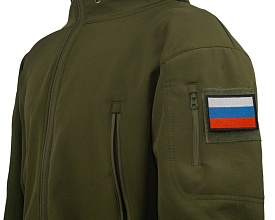 Нашивка Strike "Флаг России" 70х50мм, вышивка