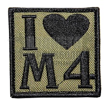 детальное фото Нашивка Zlo "I love M4" интернет-магазин "Планета страйкбола"