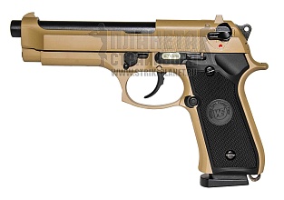фото детально we пистолет beretta m92fs, co2, tan (cp301) интернет-магазин "Планета страйкбола"