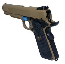 Пистолет WE Colt M1911 MEU Rail, greengas, tan (we-e008b-tan)