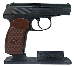 Подставка Strike для пистолета Макарова ПМ черная, 3D печать пластик