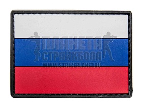 детальное фото Нашивка Zlo "Флаг Россия" пвх интернет-магазин "Планета страйкбола"